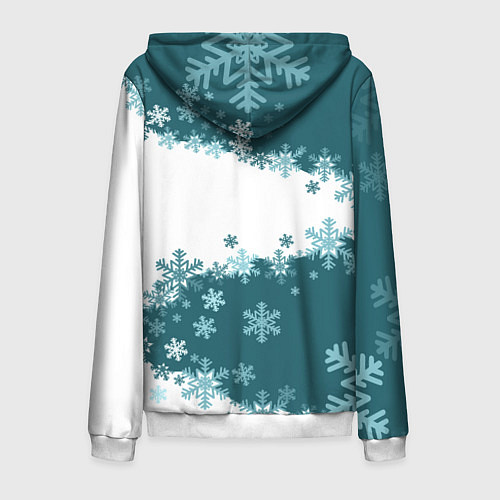 Мужская толстовка на молнии Сноуборд это жизнь / 3D-Белый – фото 2