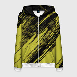 Мужская толстовка на молнии The color is black and yellow