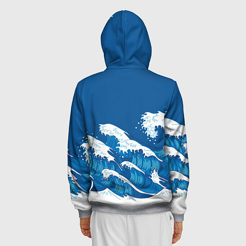 Мужская толстовка на молнии Корпус бойни демонов - Kisatsutai / 3D-Меланж – фото 4