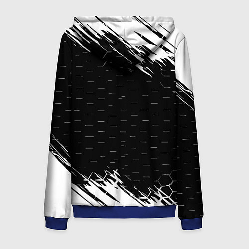 Мужская толстовка на молнии Король и шут краски броня / 3D-Синий – фото 2
