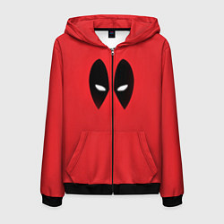 Мужская толстовка на молнии Дэдпул глаза