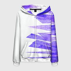 Мужская толстовка на молнии Color white purple