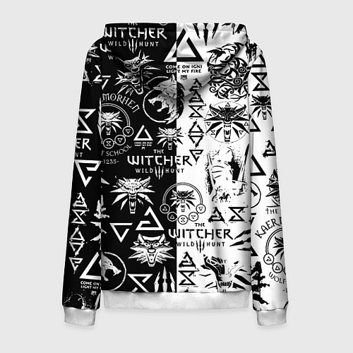 Мужская толстовка на молнии Monster energy логотипы игр / 3D-Белый – фото 2