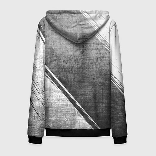 Мужская толстовка на молнии Nirvana - grey gradient вертикально / 3D-Черный – фото 2