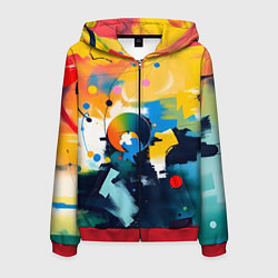 Мужская толстовка на молнии Абстракция в деталях