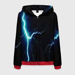 Мужская толстовка на молнии Lightning light blue