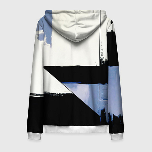 Мужская толстовка на молнии Honda логотип / 3D-Белый – фото 2