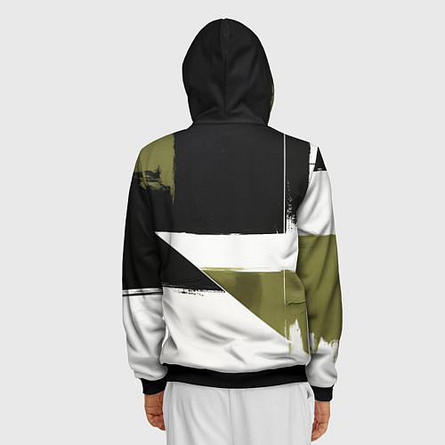 Мужская толстовка на молнии Porsche эмблема / 3D-Черный – фото 4