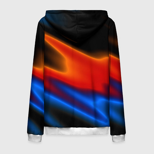 Мужская толстовка на молнии Multicoloured / 3D-Белый – фото 2