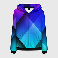 Мужская толстовка на молнии Color blue