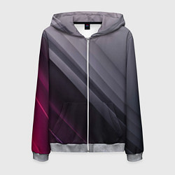Мужская толстовка на молнии Color black grey