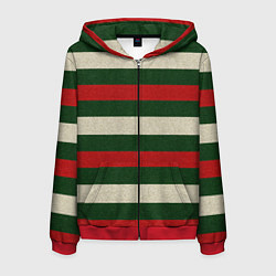 Мужская толстовка на молнии Цветные лини текстура ткани