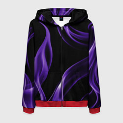 Мужская толстовка на молнии Purple abstraction