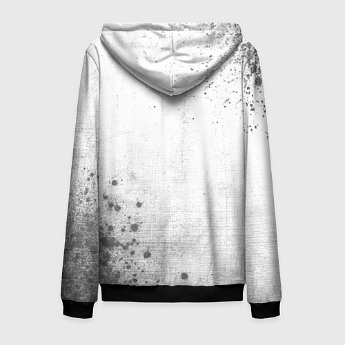 Мужская толстовка на молнии Ramones - white gradient вертикально / 3D-Черный – фото 2