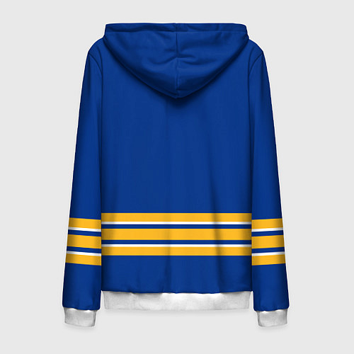 Мужская толстовка на молнии Баффало Сейбрз хоккей / 3D-Белый – фото 2