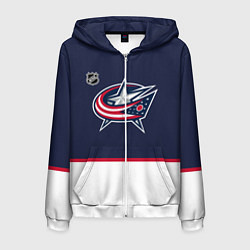 Мужская толстовка на молнии Коламбус Блю Джекетс хоккей