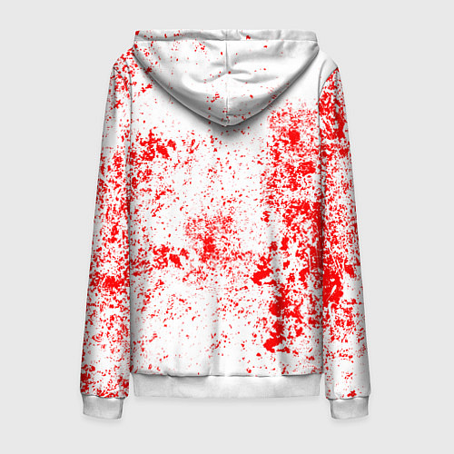 Мужская толстовка на молнии Detroit Red Wings NHL white / 3D-Белый – фото 2
