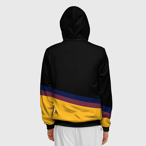 Мужская толстовка на молнии Cleveland Cavaliers NBA basketball / 3D-Черный – фото 4