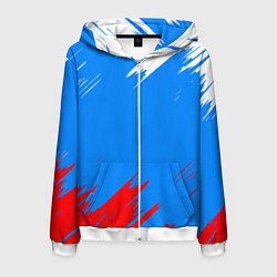 Мужская толстовка на молнии Патриот Россия - флаг