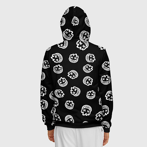 Мужская толстовка на молнии Deadboy - Bones / 3D-Черный – фото 4