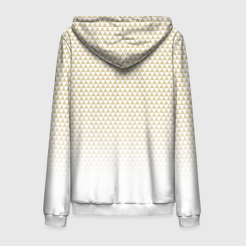 Мужская толстовка на молнии Миннесота Уайлд - белый градиент / 3D-Белый – фото 2