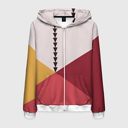 Мужская толстовка на молнии Колор-блок фруктовый чиа пудинг