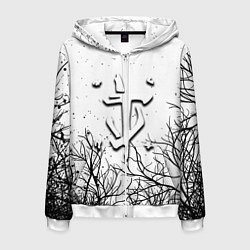 Толстовка 3D на молнии мужская Doom dark age, цвет: 3D-белый