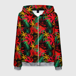 Мужская толстовка на молнии Palm yellow red