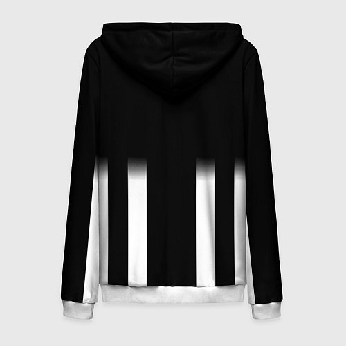 Мужская толстовка на молнии Doom line white / 3D-Белый – фото 2