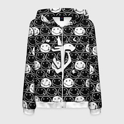 Мужская толстовка на молнии Doom x nirvana pattern