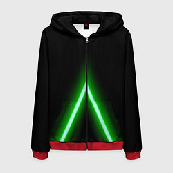 Мужская толстовка на молнии Color neon green