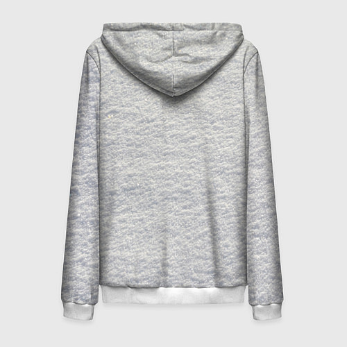 Мужская толстовка на молнии Снег сугробы / 3D-Белый – фото 2