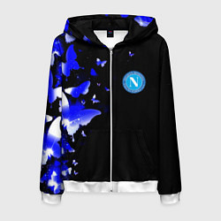 Мужская толстовка на молнии Наполи бабочки текстура