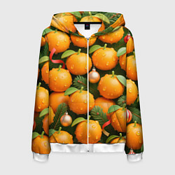 Мужская толстовка на молнии Мандариновое настроение