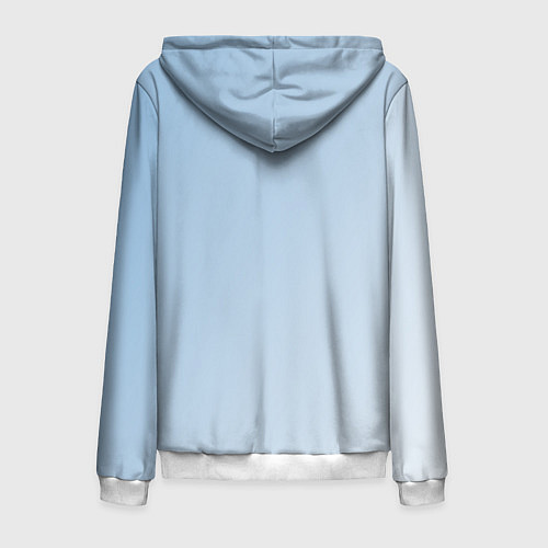 Мужская толстовка на молнии Minecraft World / 3D-Белый – фото 2