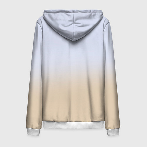 Мужская толстовка на молнии Взгляд волка / 3D-Белый – фото 2