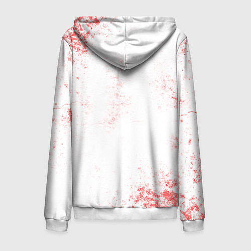 Мужская толстовка на молнии Big Bang: Sit with us / 3D-Белый – фото 2