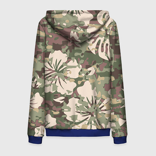 Мужская толстовка на молнии Камуфляж / 3D-Синий – фото 2