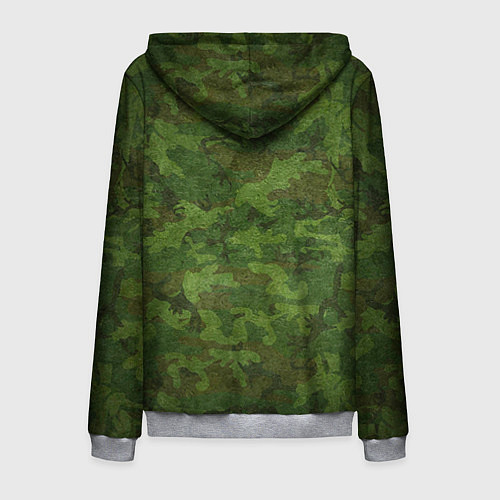 Мужская толстовка на молнии Самый лучший дед / 3D-Меланж – фото 2