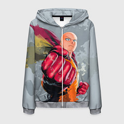 Мужская толстовка на молнии One Punch Man Fist