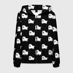 Мужская толстовка на молнии Undertale Annoying dog