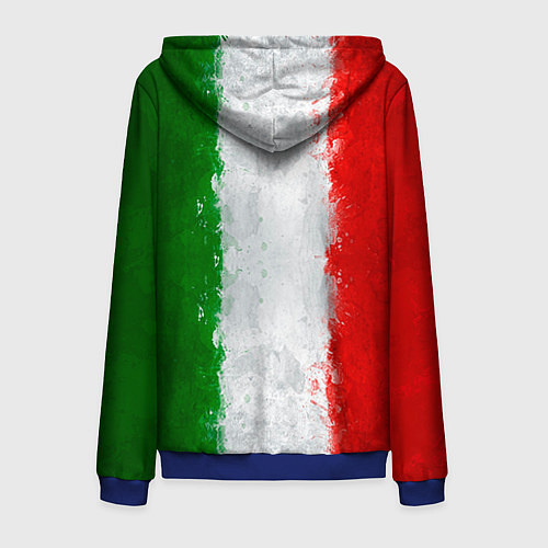 Мужская толстовка на молнии Italian / 3D-Синий – фото 2