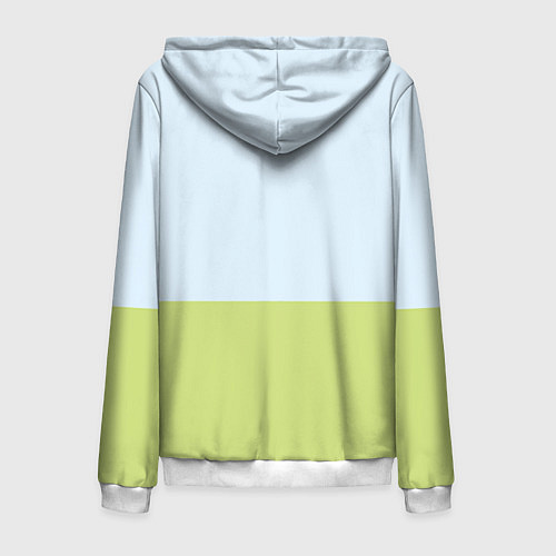 Мужская толстовка на молнии Папуля / 3D-Белый – фото 2