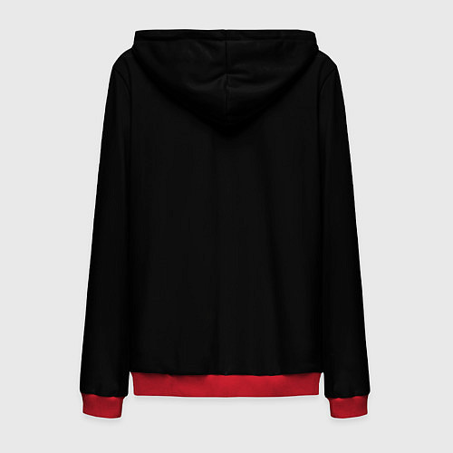 Мужская толстовка на молнии Aliens Astronaut / 3D-Красный – фото 2