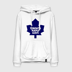 Толстовка-худи хлопковая мужская Toronto Maple Leafs, цвет: белый