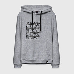 Толстовка-худи хлопковая мужская Paparoach Gaps, цвет: меланж