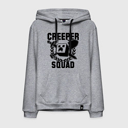 Толстовка-худи хлопковая мужская Creeper Squad, цвет: меланж