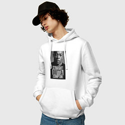 Толстовка-худи хлопковая мужская Dr. Dre: Straight Outta, цвет: белый — фото 2