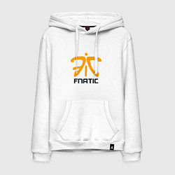 Толстовка-худи хлопковая мужская Fnatic, цвет: белый