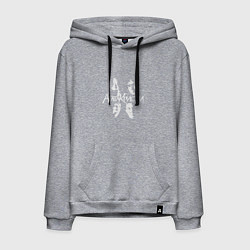 Толстовка-худи хлопковая мужская Агата Кристи, цвет: меланж